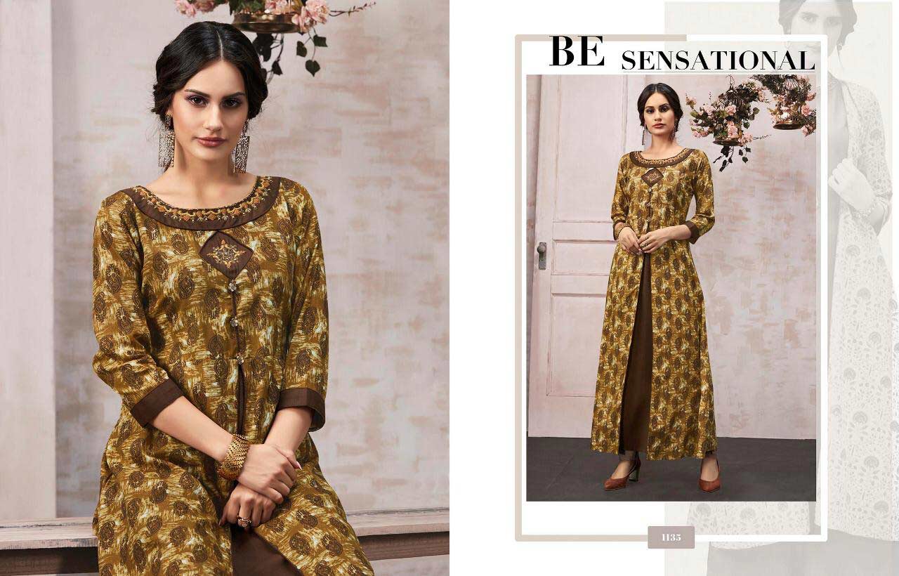 Kajaree Anokhi Designer Exclusive Long Kurti With Shrug Kajaree Anokhi Designer Exclusive Long Kurti With Shrug